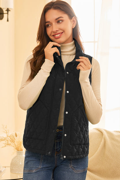 Mulberry Bloom Quilted Vest