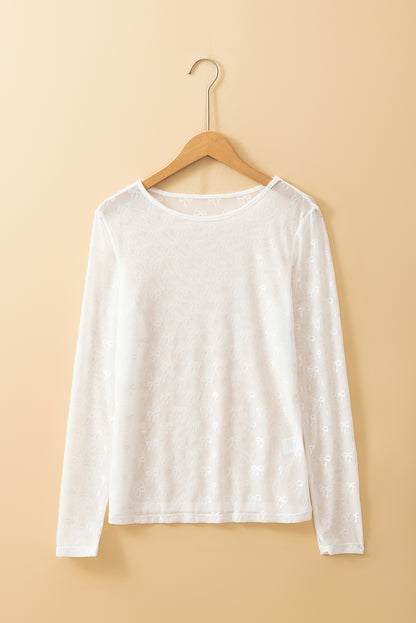 Sweet on Bows Sheer Top