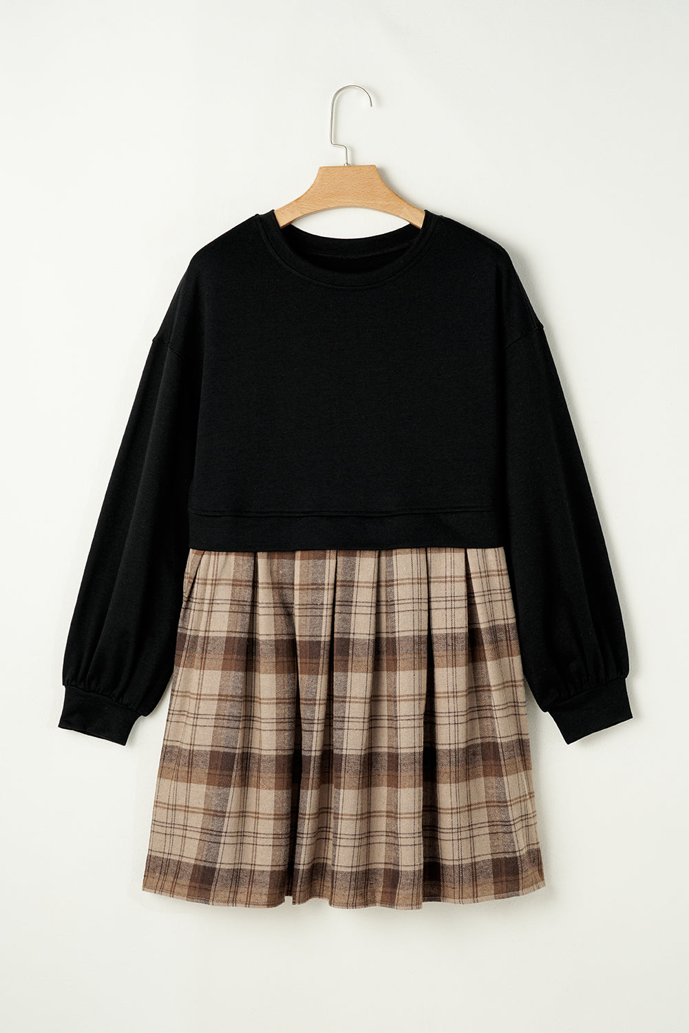 Midnight Plaid Mini Dress