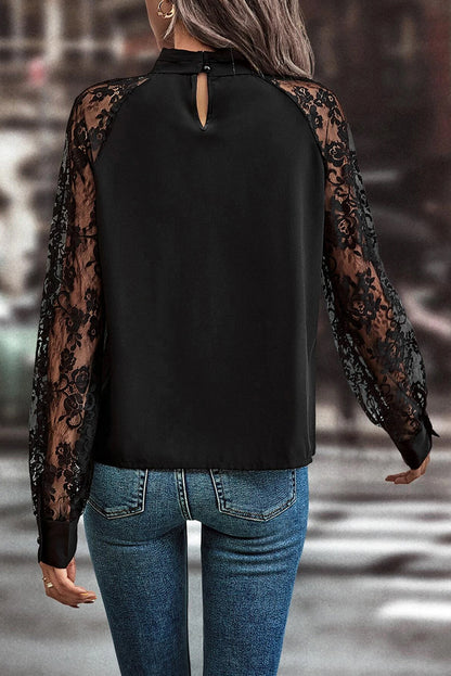 Twilight Lace Long Sleeve Blouse