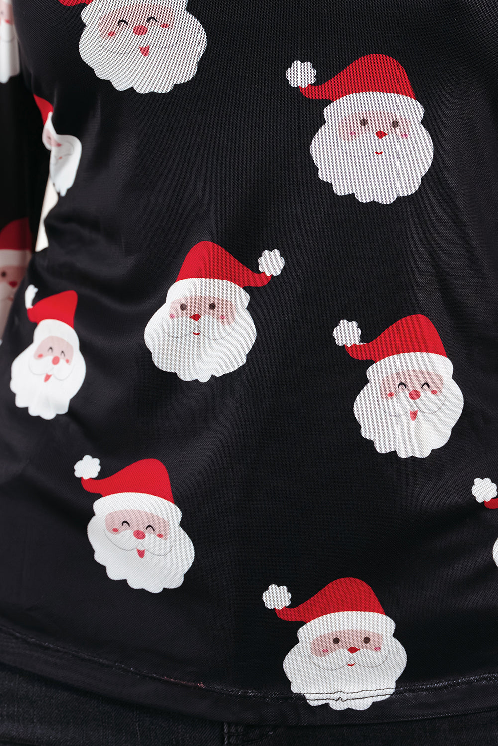 Jolly Santa Mesh Top