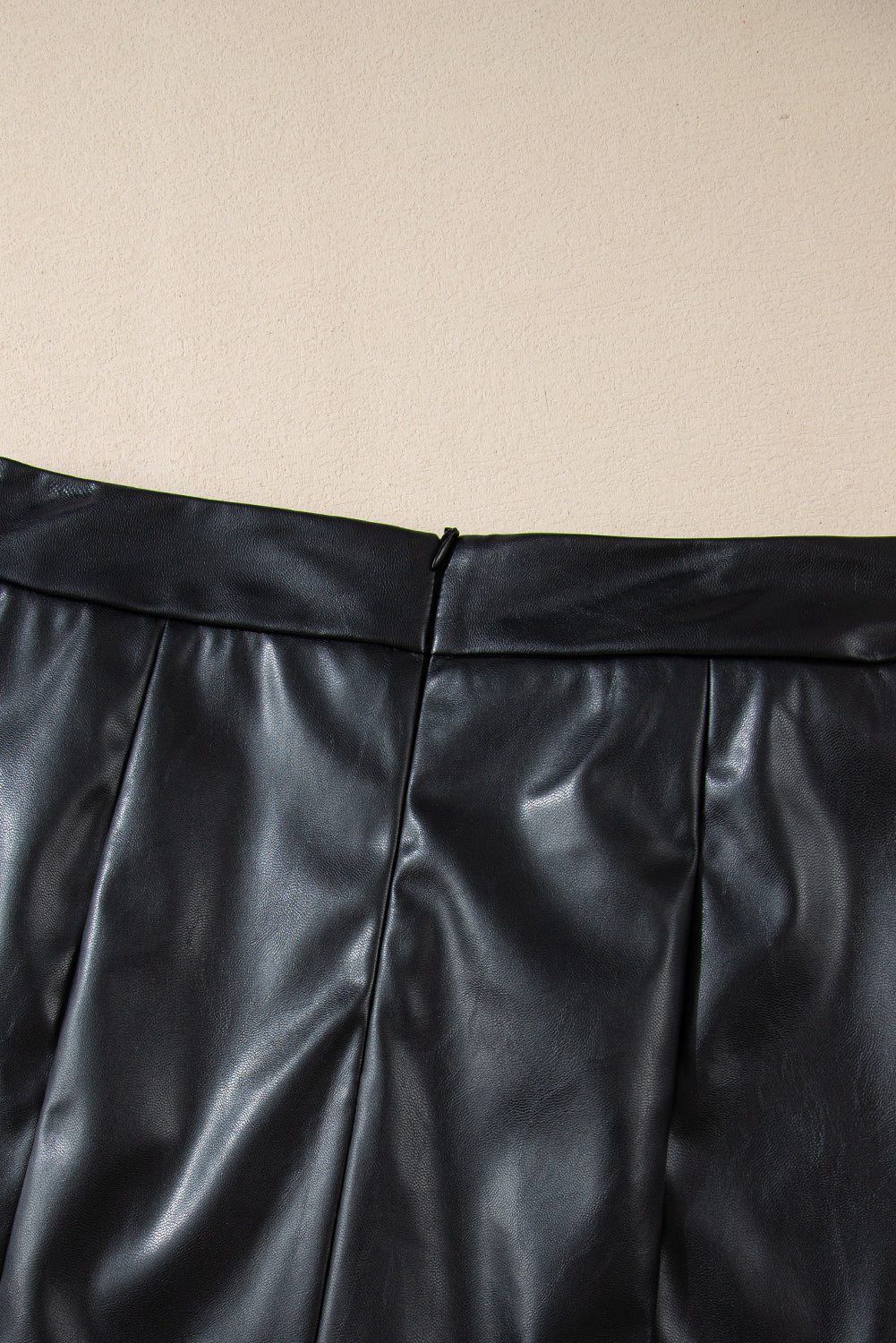 Midnight Edge Faux Leather Mini Skirt