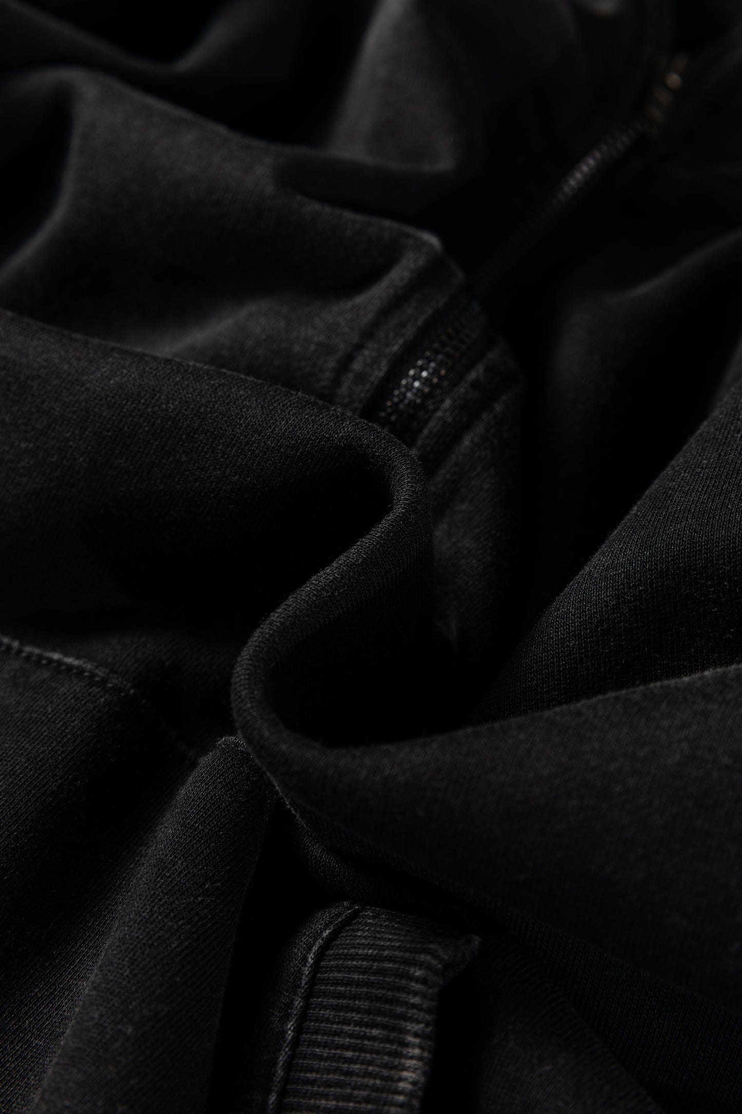 Onyx Mineral Wash Half-Zip Hoodie