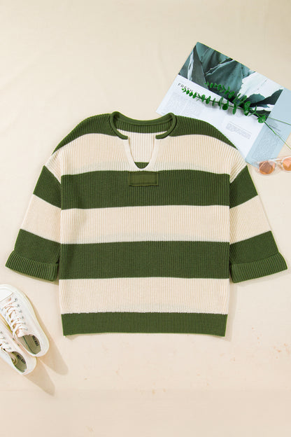 Evergreen Ease Colorblock Sweater