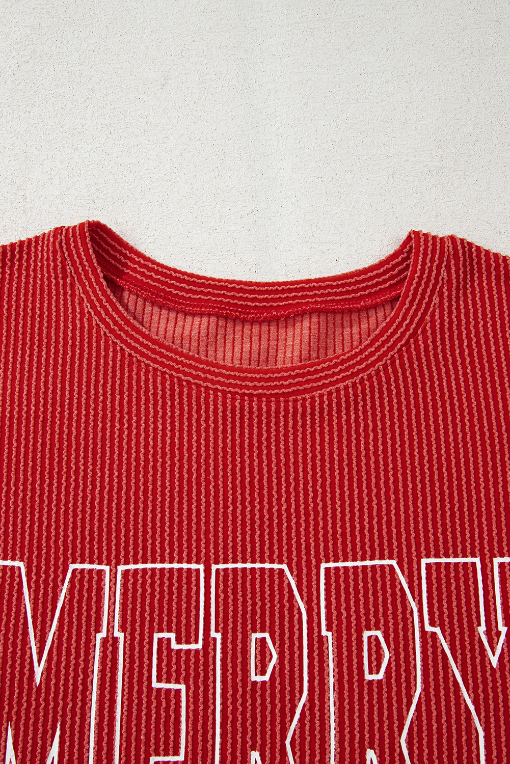 Merry & Bright Ribbed Pullover