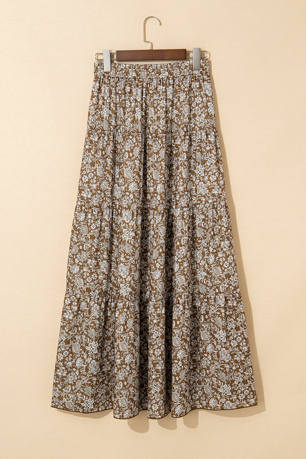 Western Floral Maxi Skirt