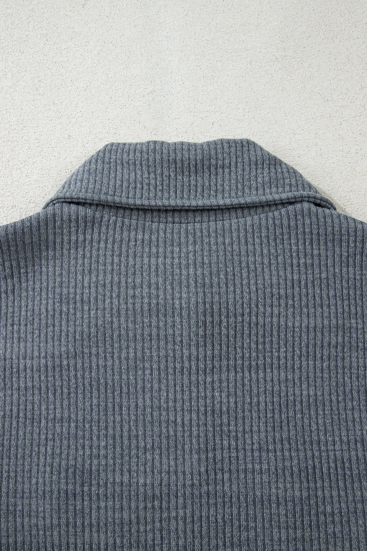 Slate Ridge Ribbed Knit Shacket
