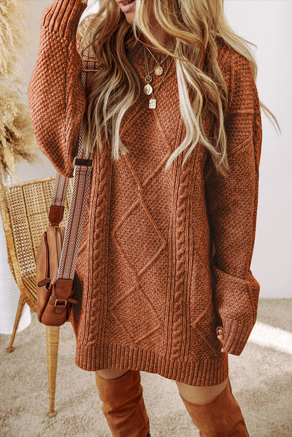 Autumn Embrace Sweater Dress