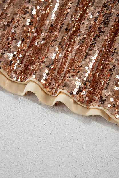 Golden Hour Sequin Mini Dress