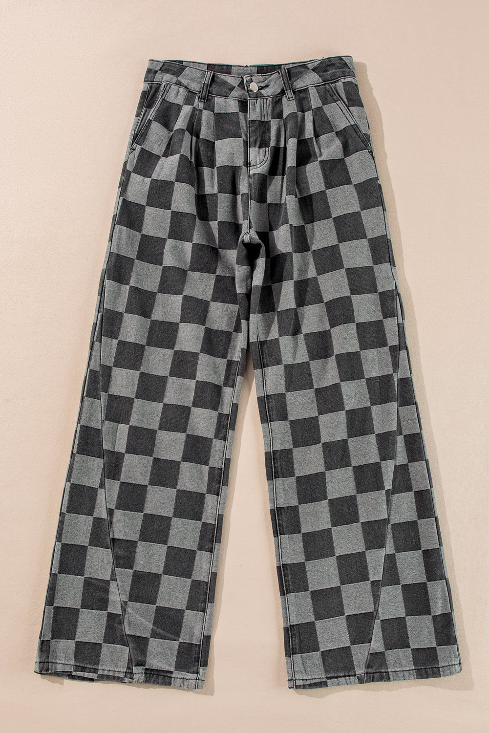 Retro Check Jeans