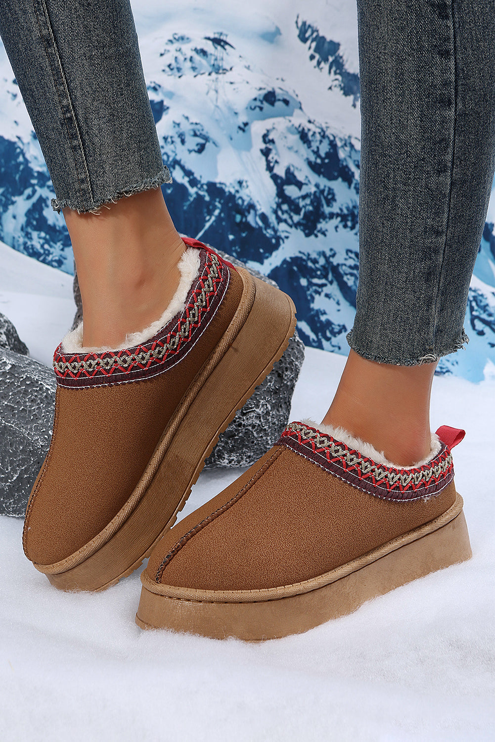 Suede Plush Boots