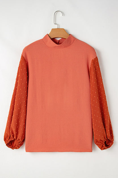 Whispered Dots Long Sleeve Blouse