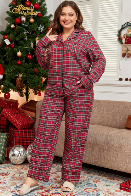 Classic Christmas Plaid Pajama Set
