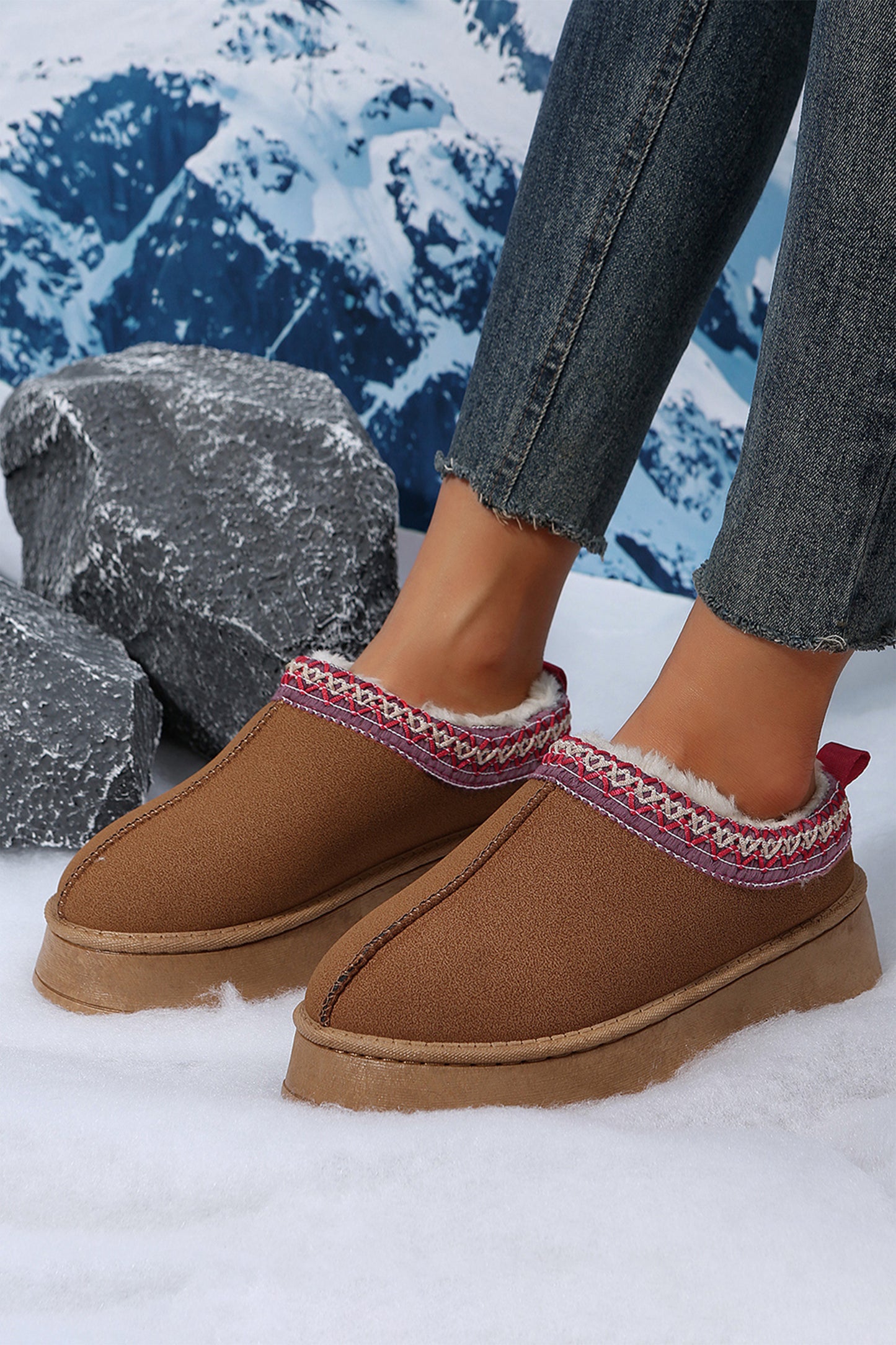 Harvest Trail Cozy Suede Flats