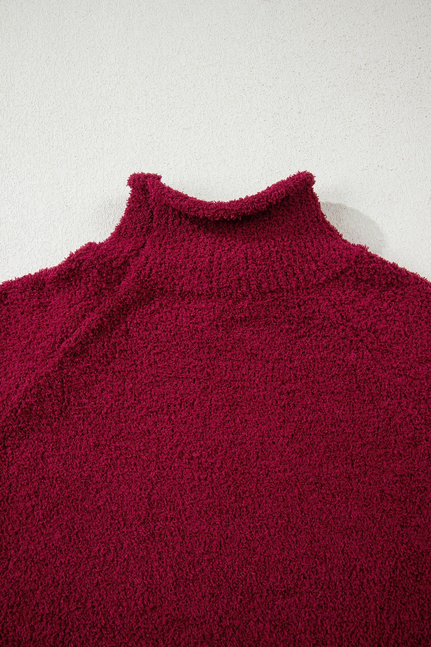 Cranberry Popcorn Knit Sweater