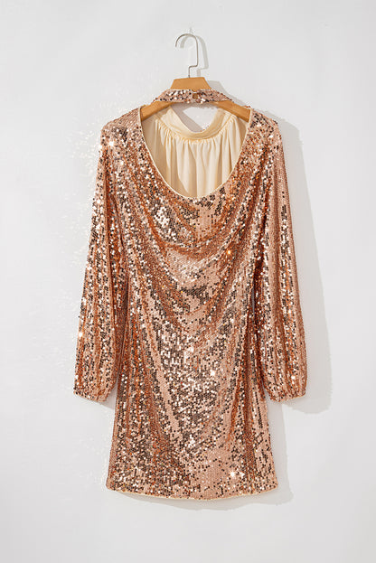 Golden Hour Sequin Mini Dress