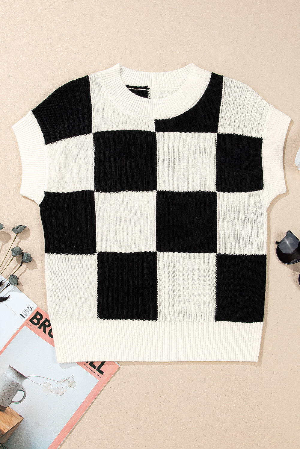 Plaid Patch Sweater